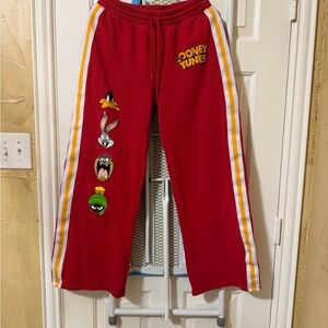 Warner Bros. Looney Tunes Red Straight Leg Pants